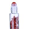 10pcs/set Transparent Glass Essential Oil Gemstone Roller Ball Bottles Perfume Bottle Refillable 10ml