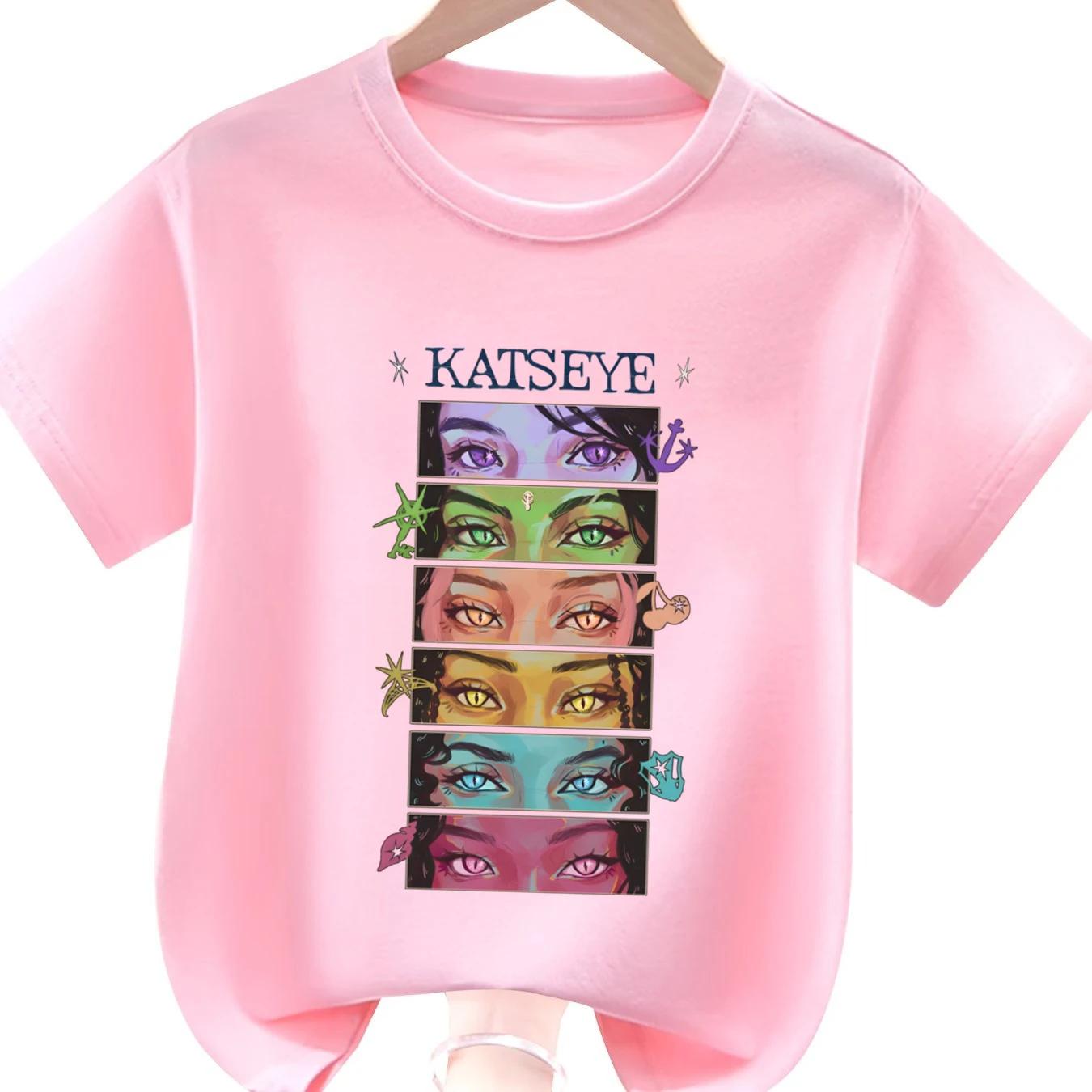 KATSEYE Kids Printed TShirt Casual Short Sleeve Crew Neck Comfortable Cotton Top for Boys And Girls 100