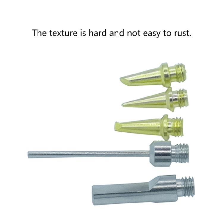 Metal Gas Soldering Iron Tip Pack of 5 for HS-1115K Welding Accessories