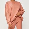 adidas Originals Sweatshirts Women's Smoke Gray Pink Crew Neck Moderate Regular GM6696