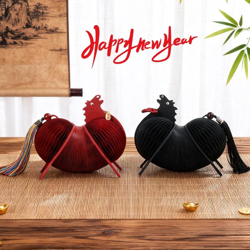 Christmas New Year Decorations 2026 Paper Honeycomb Ball Christmas Tree Ornaments Folding Xmas Tree Spring Festival Decoration