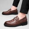 Embossed Crocodile Pattern Invisible Inner Height Increase 4.5CM Business Casual Dress Leather Shoes Men's Shoes