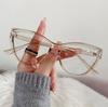 Transparent Cat Eye Computer Glasses Frame Women Men Anti Blue Light Round Eyewear Blocking Optical Spectacle Eyeglasses