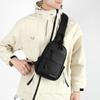 Men's Waterproof Chest Bag Multifunction Oxford Crossbody Shoulder Bag Messenger Travel Pack with A Headphone Wire Access Hole