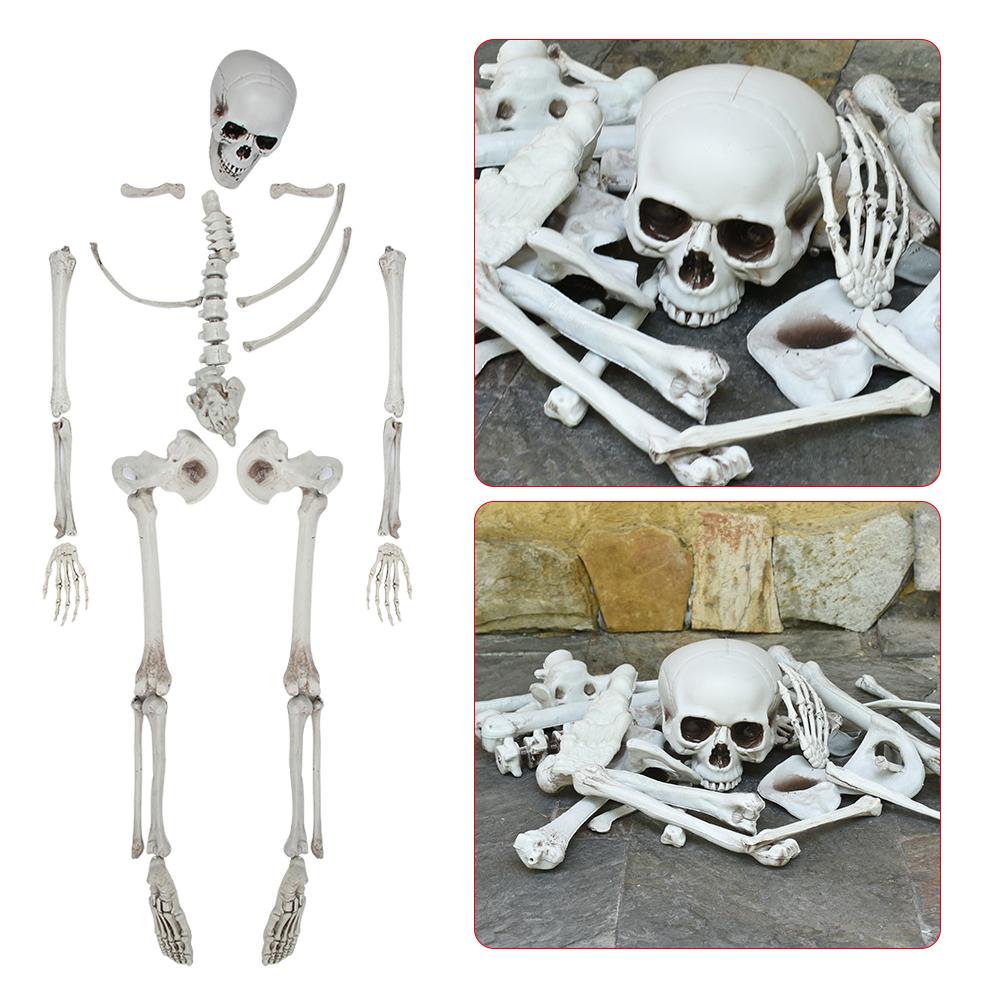 Halloween Room Haunted House Bar Decoration Terrorist Body Skull Skeleton 28 Parts Tricky Props