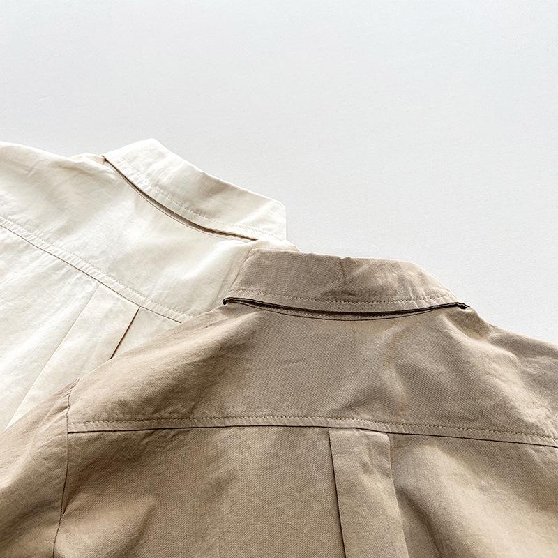 Kids' Spring & Autumn Japanese-Korean Short-Sleeve Shirt - Boys & Girls