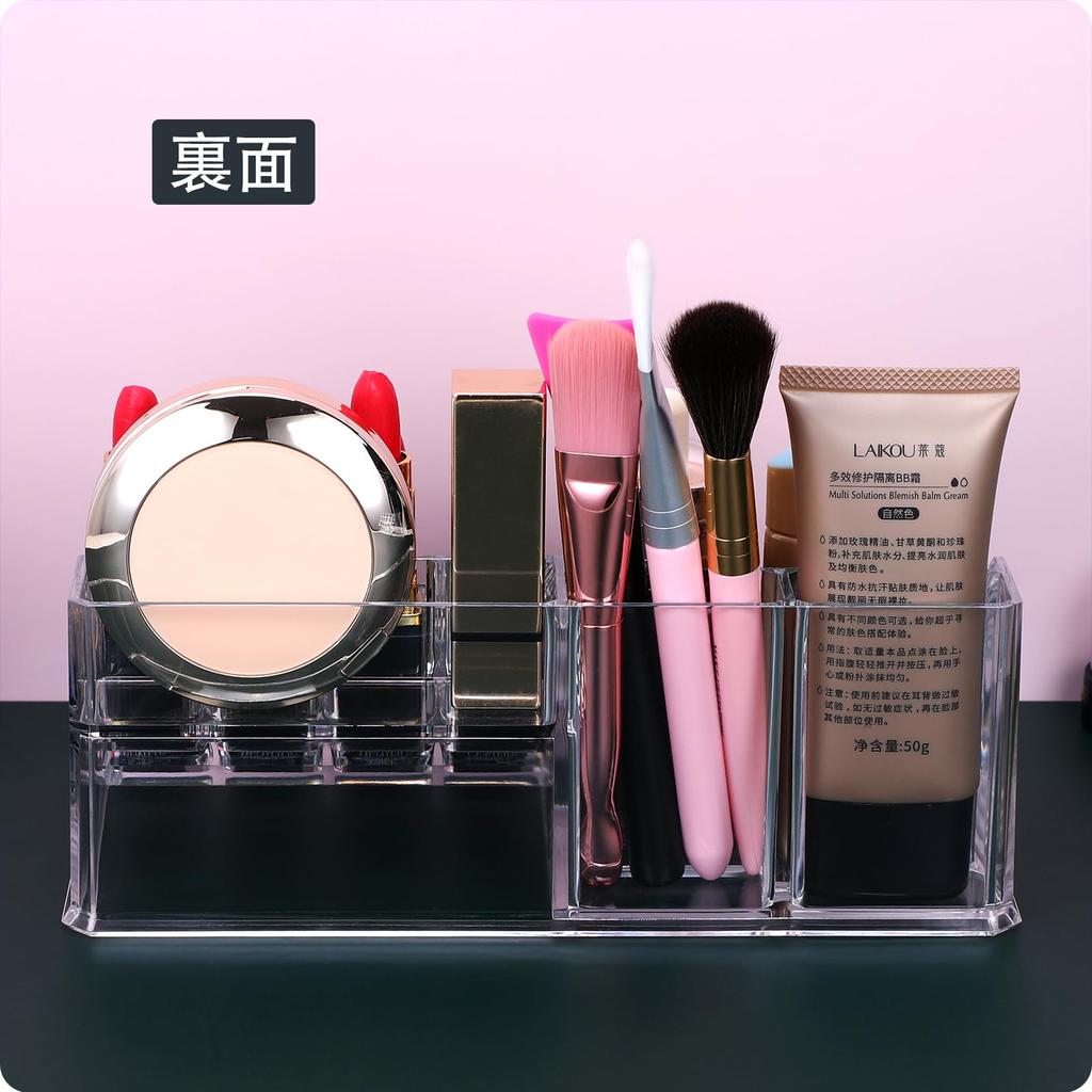 MOSIKER Cosmetic Storage Makeup Lip Makeup Brush Nail Small Item Drawer Box, Case, Case, Polish, Perfume, Storage, Acrylic, Transparent, Stylish,