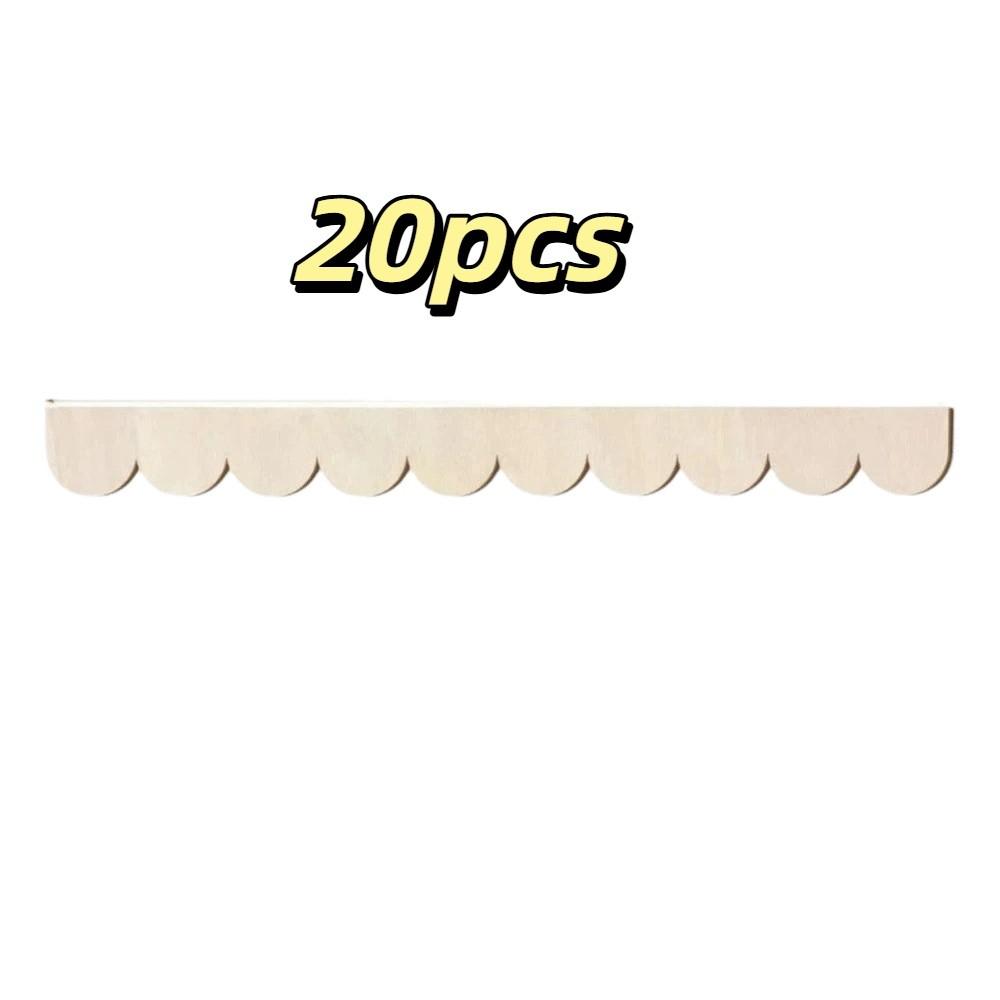 20pcs Home Improvement DIY Crafts Frame Scalloped Edge Cabinet Frame  Home Decoration