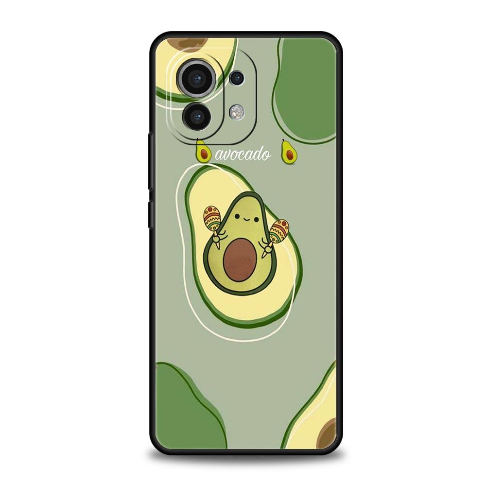 

Cute Avocado Phone Case Cover for Xiaomi Mi 17 Pro Max 15 14 13 12 11 Ultra 15T 14T 13T 12T 11T Pro Lite Soft TPU Shell Fundas Xiaomi 12 Pro