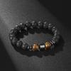 Accessories Fashion Beaded Black Stone Tiger Eye Bead Bracelet, Map Stone Bracelet Magnet Bracelet
