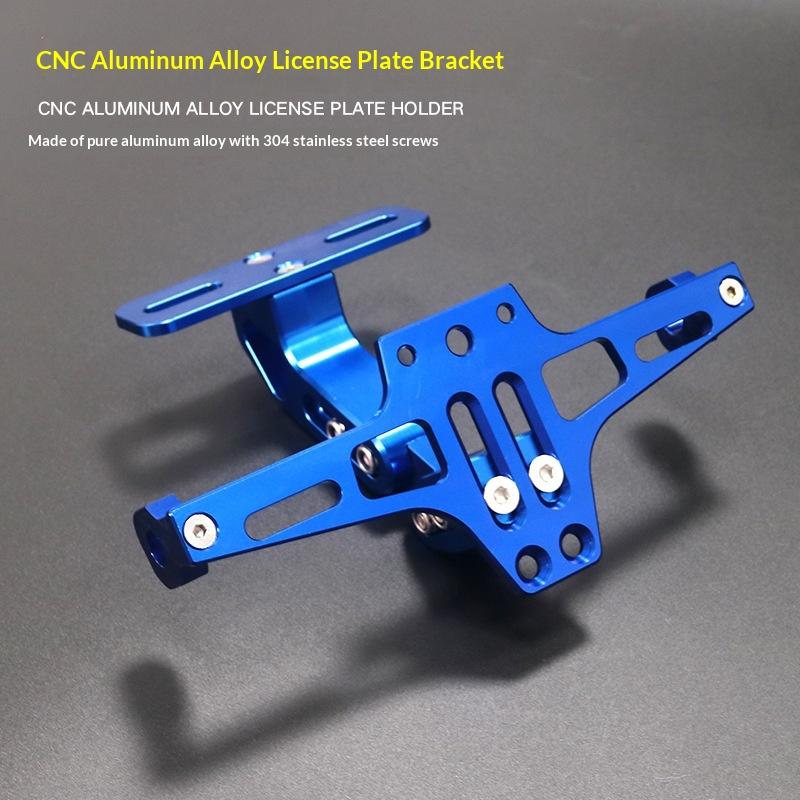 Motorcycle Rear License Plate Mount Holder Aluminum Alloy Bracket Motorcycle Universal Accessories Motorcycle Modification Parts