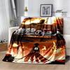 Cartoon A-Attack On Titan Printed Blankets Picnic Blanket Warm Flannel Blankets Home Bed Linings Blankets for Beds Birthday Gift