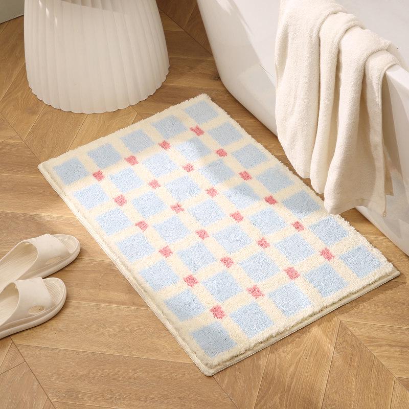 

Thick Plush Anti-Slip Bathroom Mat - Absorbent and Safe for Toilet and Shower 40×60 CM