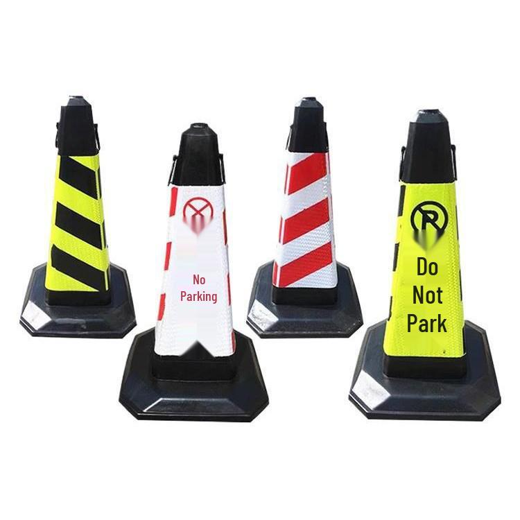 Ice Cream Bucket Parking Post: Reflective No Parking Warning Cone