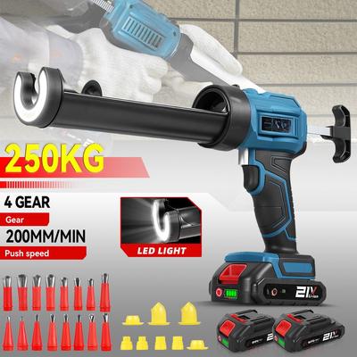 Bezprzewodowy Przenośny Elektryczny Pistolet do Uszczelniania 4 Biegowy Regulowany Pistolet do Kleju Szklarskiego Profesjonalne Narzędzie do Uszczelniania Kleju Cementowego