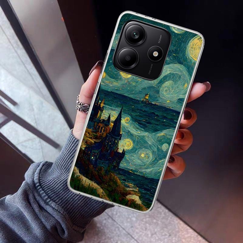 Starry Night Van Gogh Art Phone Case For Xiaomi Redmi Note 15 14 14S 13 12S 12 Pro Plus 11S 11 10S 10 4G Cover 11E 11T 5G Print