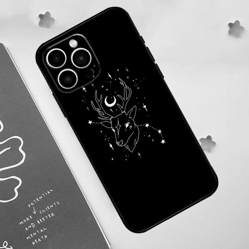Custodia con Pentagramma Occulto Stregoneria Per iPhone 15 16 14 13 12 11 Pro Max Plus X XR XS Max 12 13 Mini Cover Morbida con Paraurti