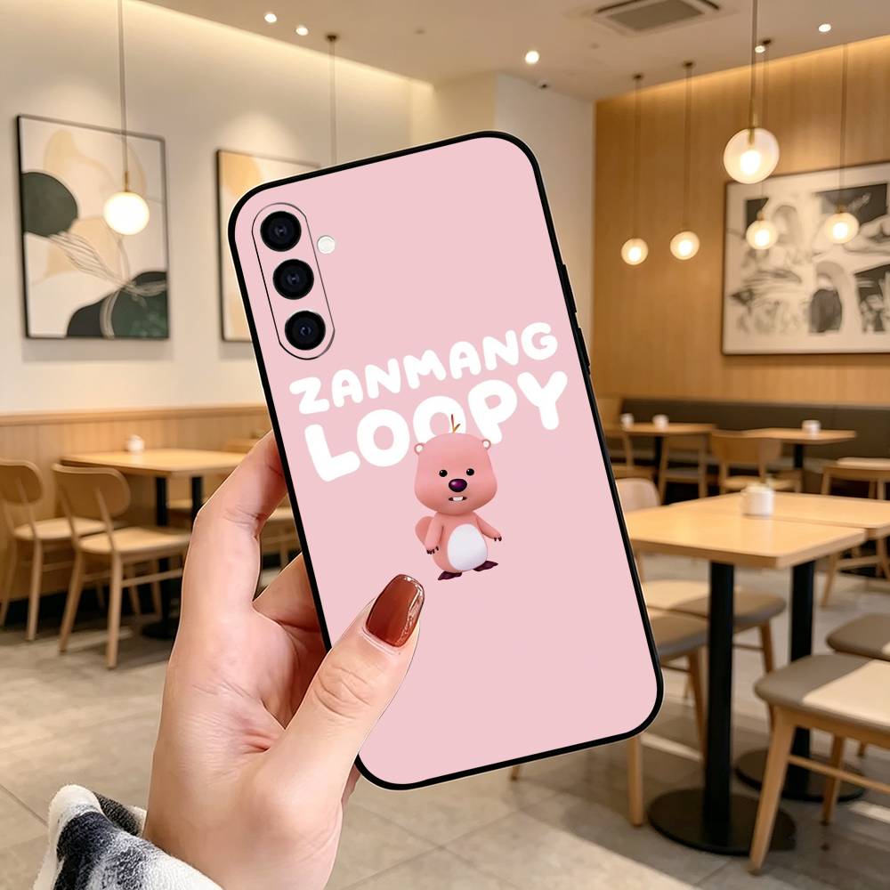 FOR C-Cute L-Loopys Gift Phone Case For Samsung Galaxy A73,A72,A71,A70,A53,A52,A51,Others Soft Black Cover