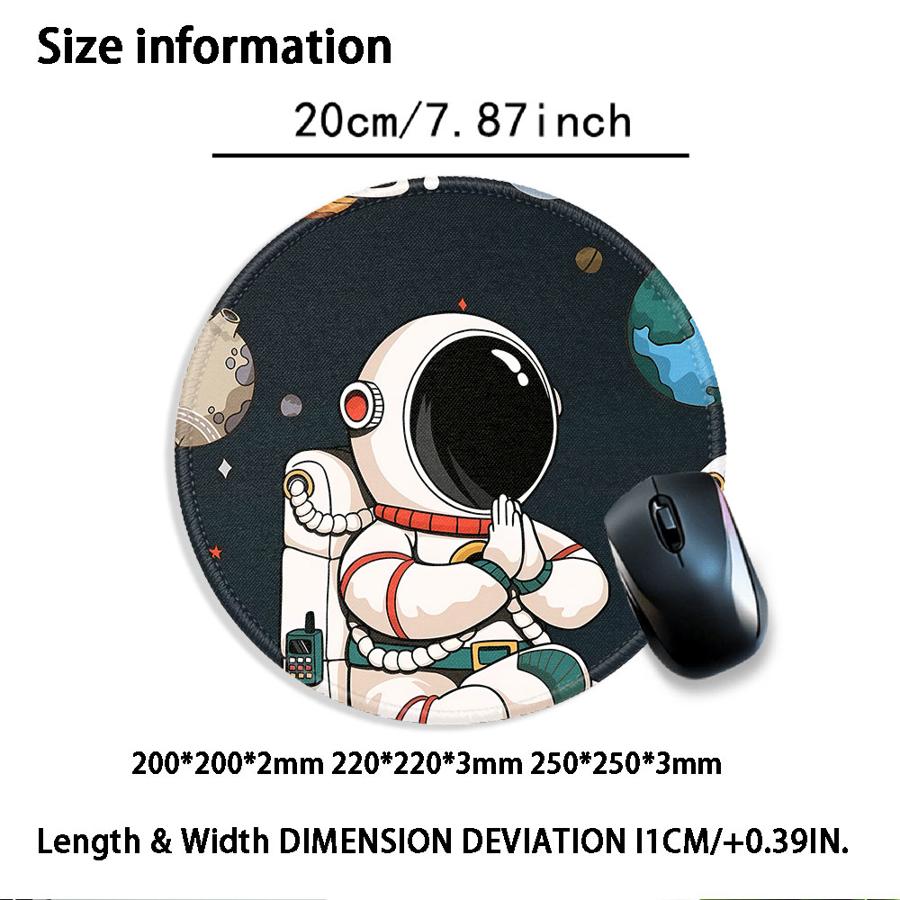 Overlock 1pc Mouse Pad Keyboard Mouse Pad Office Pad Desk Accessories Computer Laptop Pad Game Console Pad Cartoon Astronaut