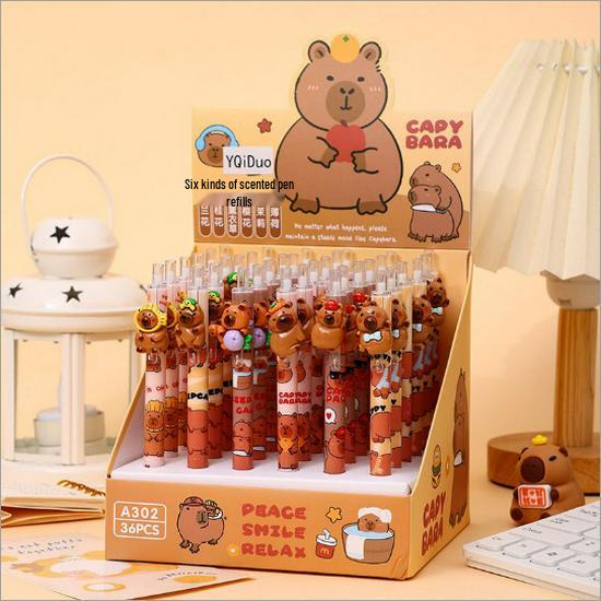 Jiji Kawaii Patch Pen: Cute Cartoon Notetaking Pen for Students, Smooth and Comfortable for Answering Questions.