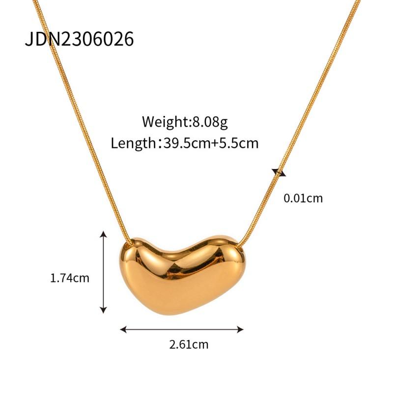 Hip Hop Minimalist Stainless Steel Snake Chain Necklace 18k Gold Plated Choker Women