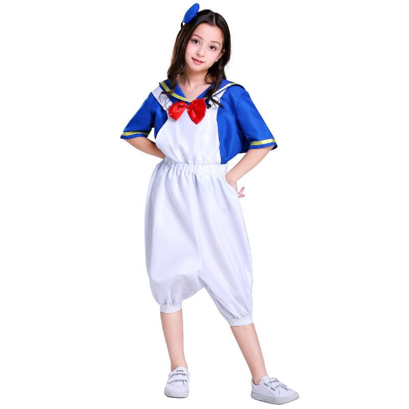 

Polyester Duck Cute Sailor Costume For Kids Perfect For Halloween Celebrations S