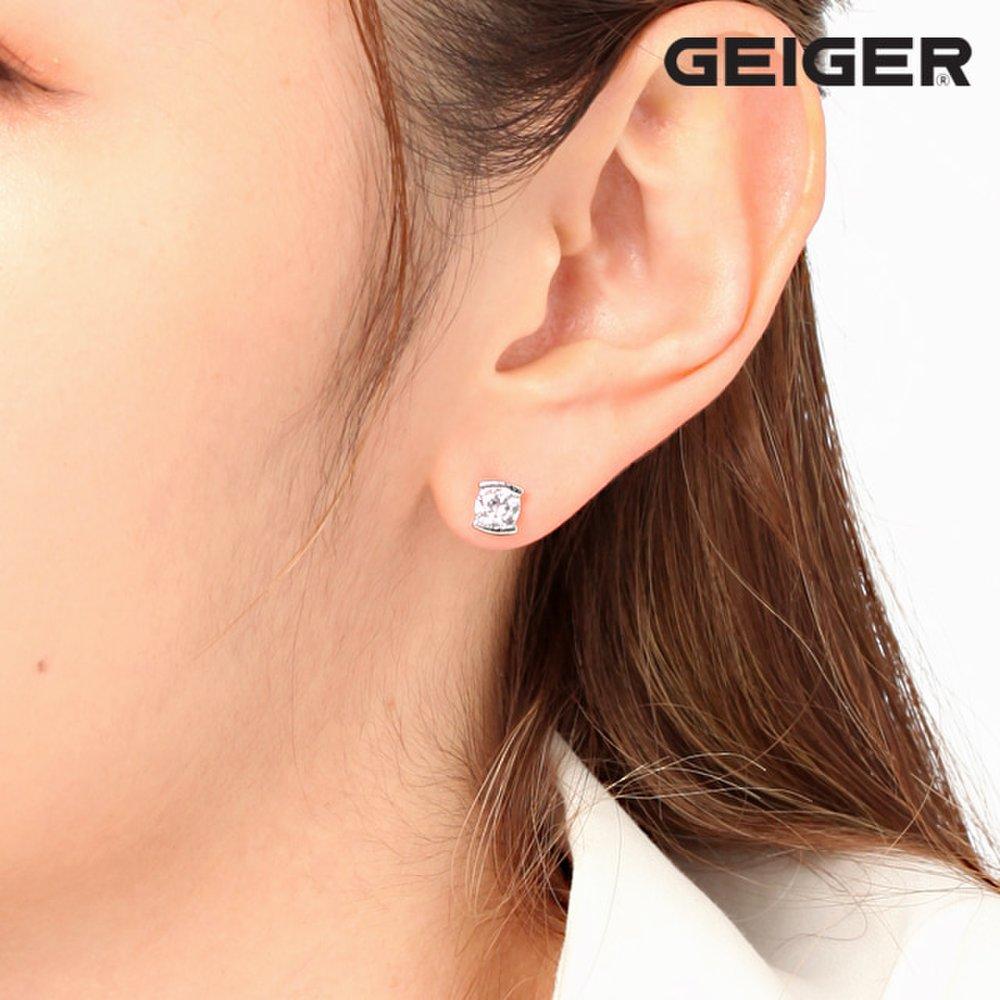 [Geiger] Daily Cubic Silver Earrings Gisvee047