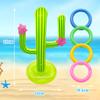 Inflatable Cactus Ring Toss Game Toy Set For Summer Beach Luau Party Decoration Hawaiian Pool Games Cactus
