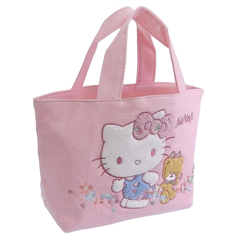

[Rinle] sanrio bag ladies shoulder bag tote bag handbag boston bag Oshikatsu multi color character Goods souvenir SANRIO (Hello Kitty 6/Pink)