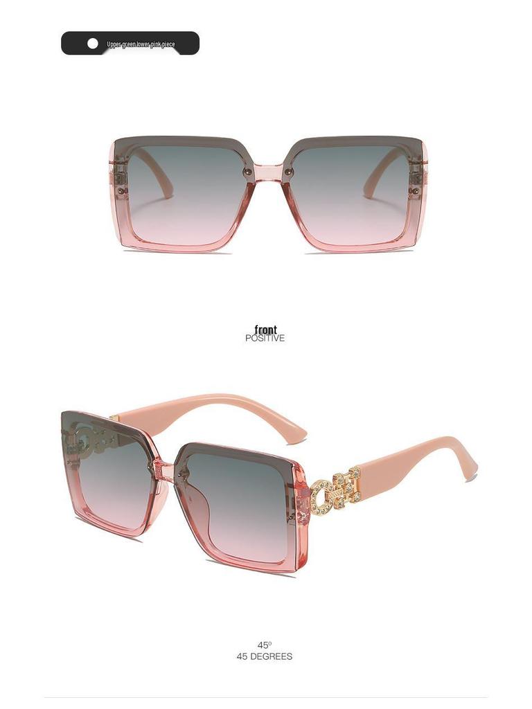 Elegant European & American Sunglasses for Women - Trendy UV Protection, Face Slimming Design