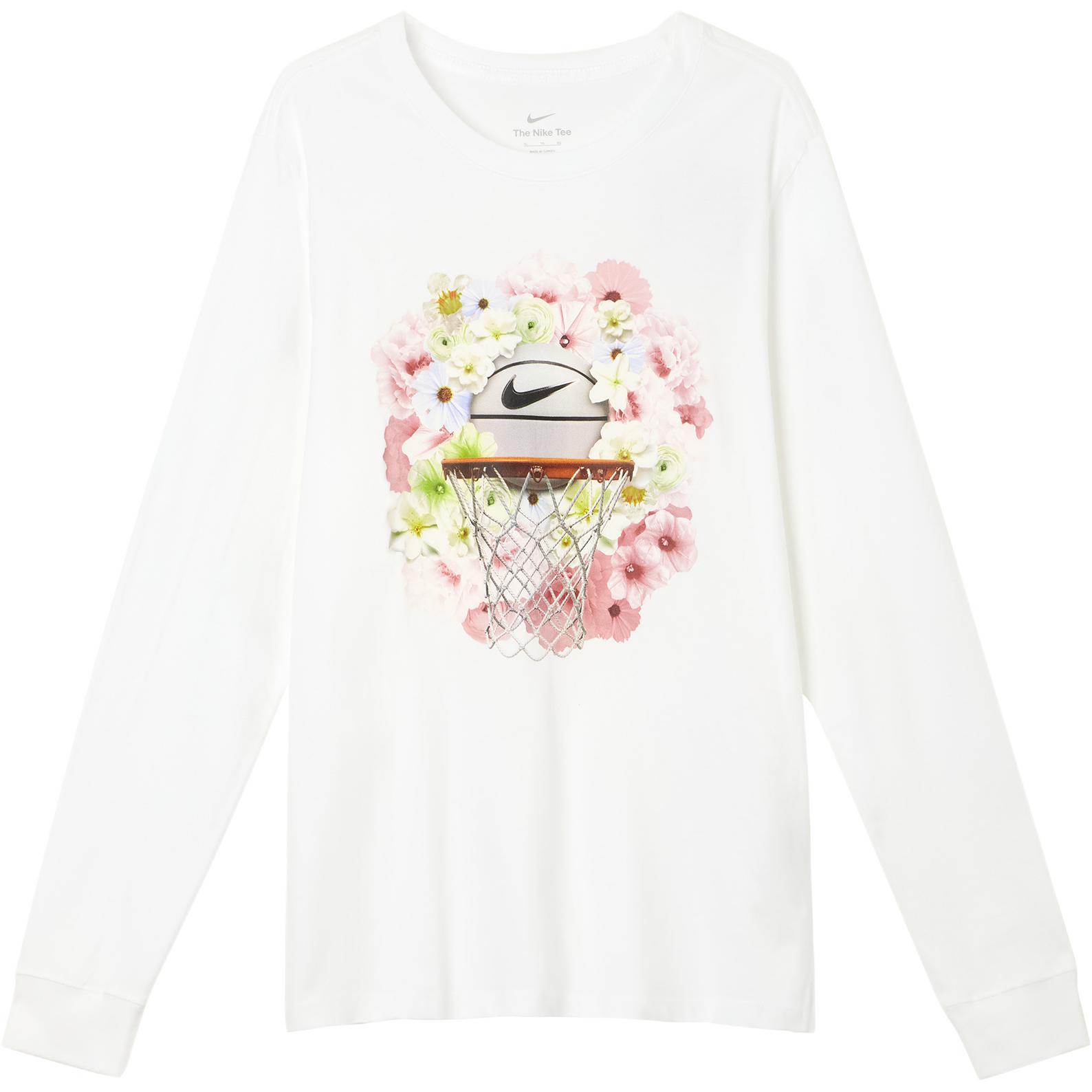 Nike T Shirts Men s White Crew Neck Moderate HJ3349-100 L