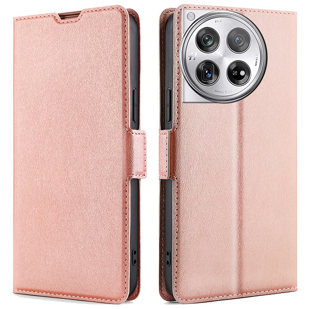PU Leather Phone Case for OnePlus 12 5G Card Slots Cell Phone Cover Drop Protection Shell
