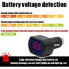 Yourkar Car LED Voltmeter, DC 12V 24V Battery Voltage Digital Panel Meter, Battery Monitor Digital Voltage Display for Motorcycle, Truck, Universal