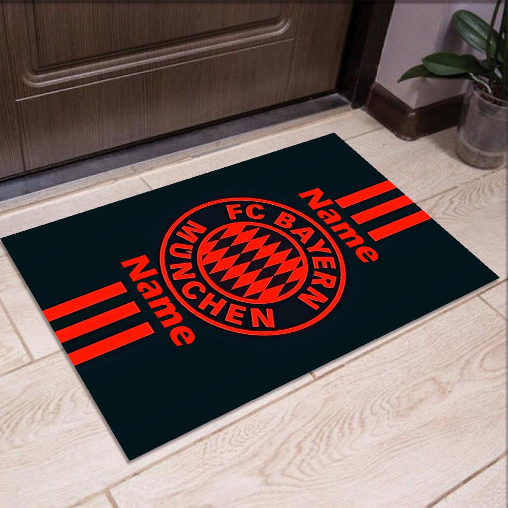 Custom Name FC Bayern München Printed Carpet,Rug for Office Chair Living Room Bedroom Kitchen Room Decor Gifts.