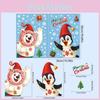 Holiday Stickers Window With Pvc Snowflakes Penguins And Santa For Christmas