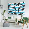 Orca Killer Whale Tapestry Decoration Art Aesthetic Tapestries for Living Room Bedroom Home Wall Cloth Wall Hanging