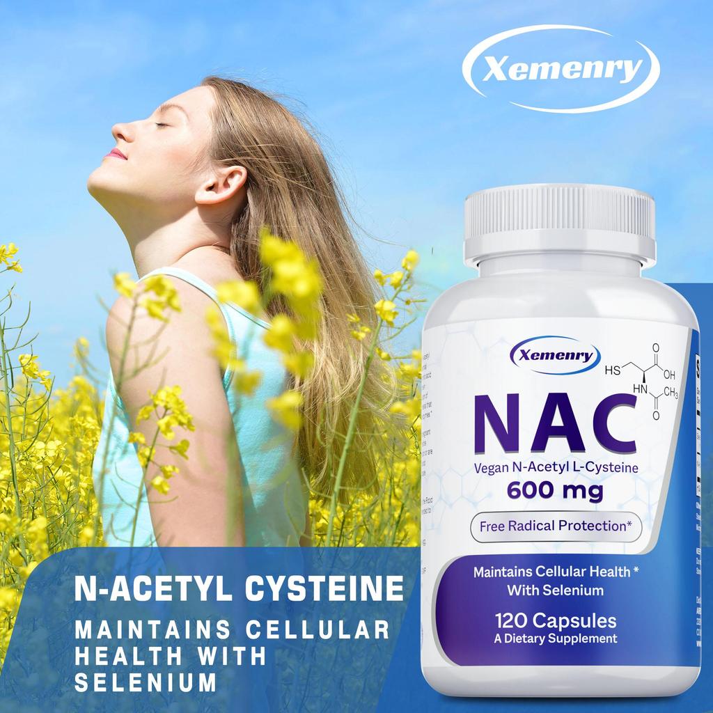 NAC 600 mg - N-acetylcystein - Zdraví dýchacích cest, Plíce, Čištění jater a ledvin