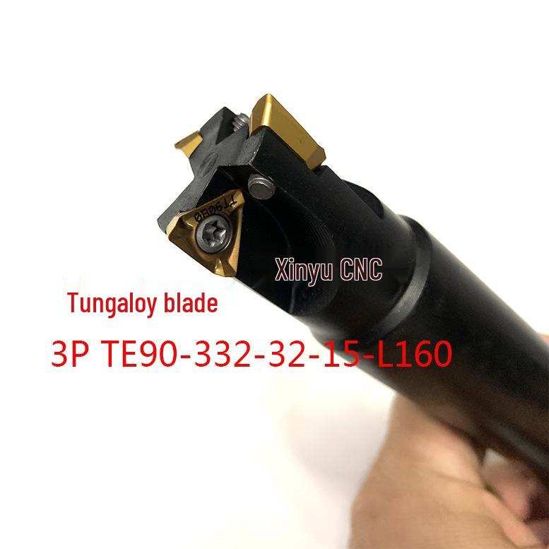 90° Square Shoulder End Mill Holder TE90-332-32-15-L160 Cutter 3PKT3P 