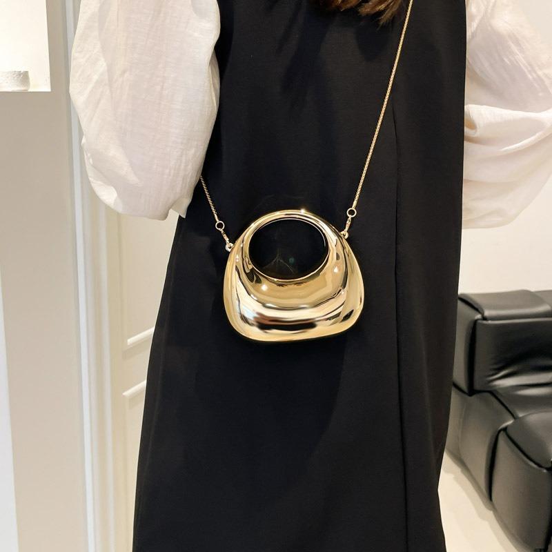 New fashion chain mini bag glossy acrylic lipstick change bag shoulder messenger dinner bag