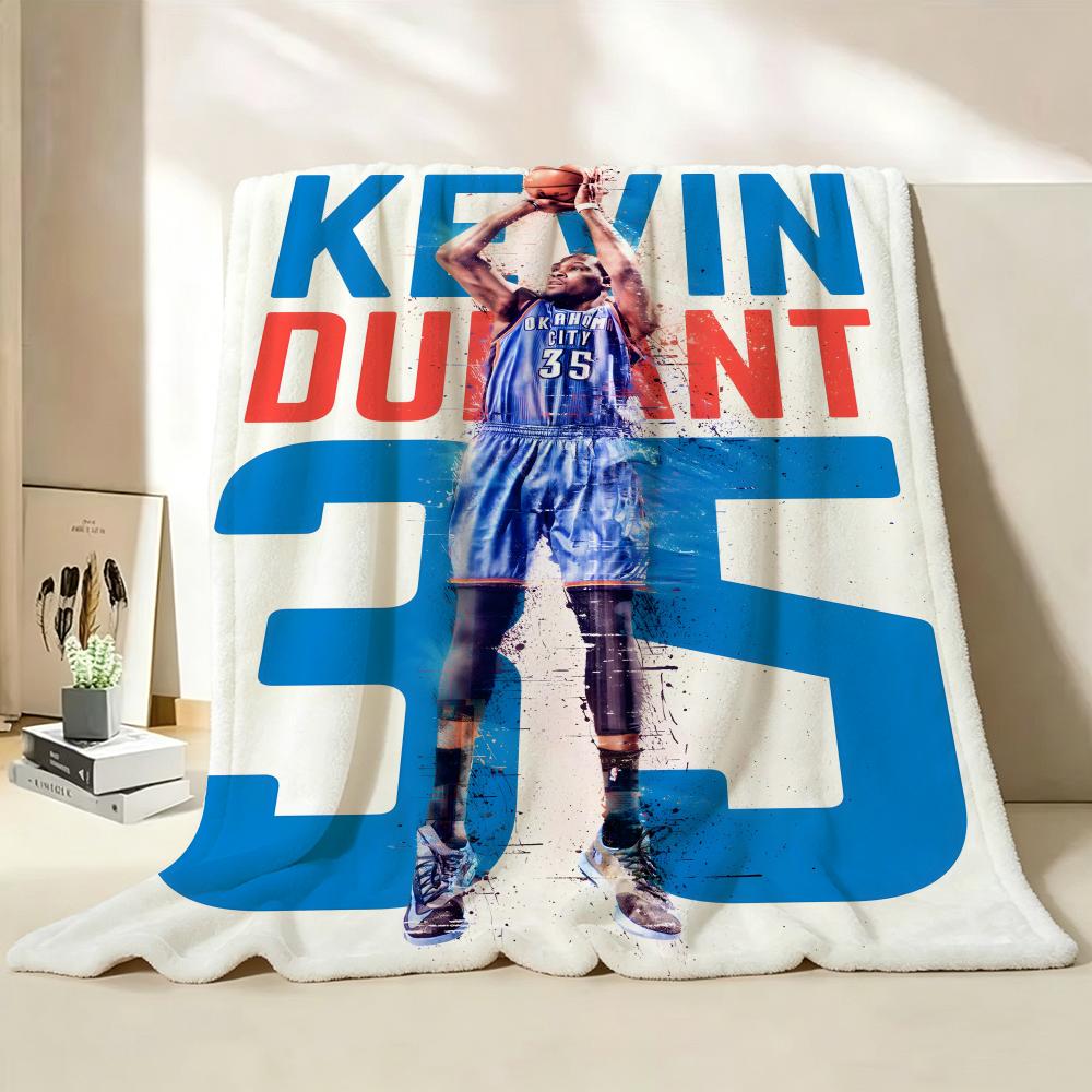 Athlete K Kevin D Durant Throw Flannel Throw Blanket Suitable for Sofa Living Room Bedroom
