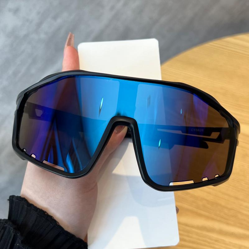 2pcs UV400 Protective Glasses for Cycling Outdoor Sports One-piece Sun Glasses Road Bike Climbing Eyewear Windproof