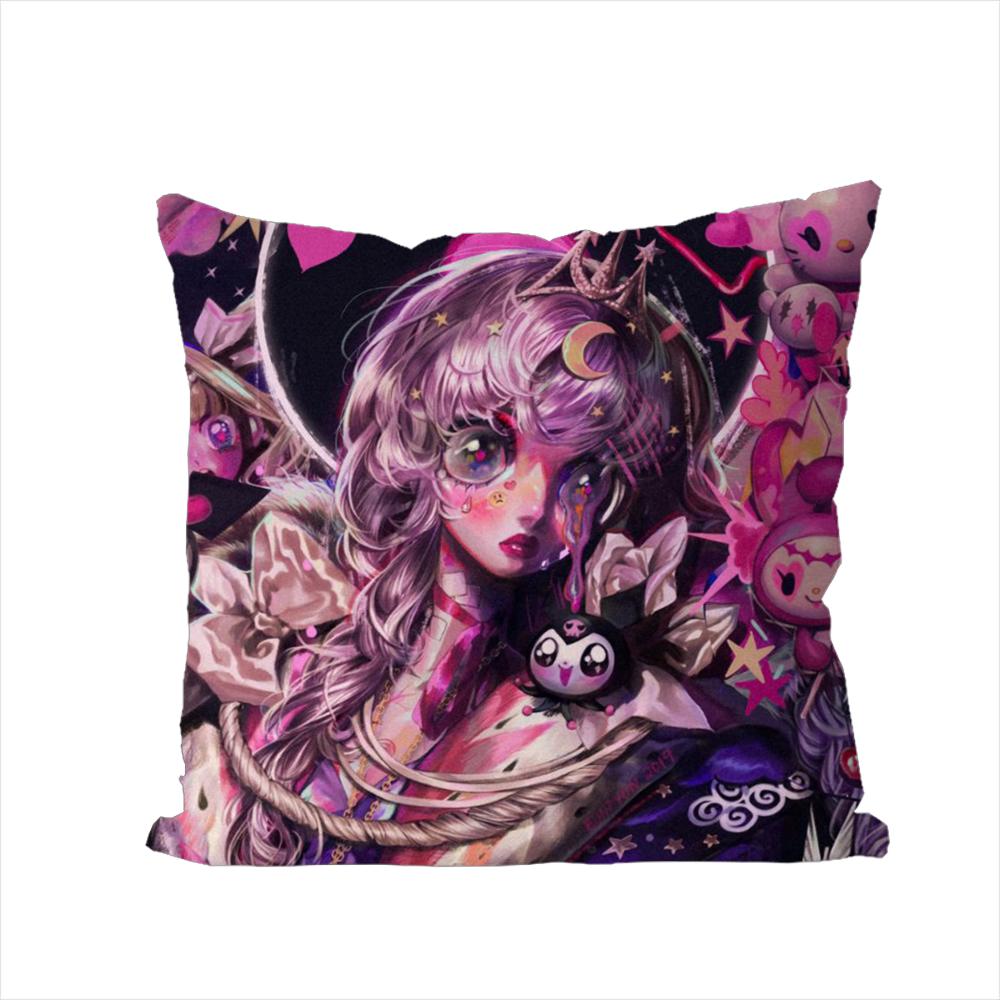 Eunpyon Art Pillow Case For Car Sofa Decorative Home Doublesided Print Plush Square Throw Pillow Cushion Cover