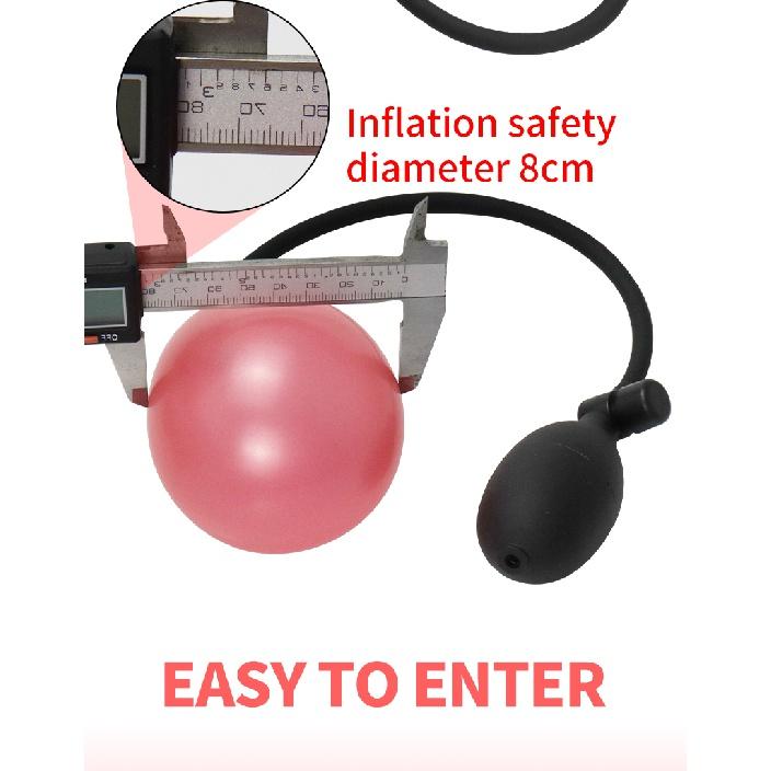 Silicone Expandable Inflatable Anal Pulg Vagina Massager Dilator Butt Pulg BDSM Sex Toy for Men