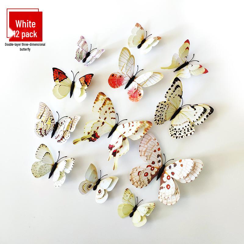 3D Double-Layer Butterfly Wall Stickers for Home Decor