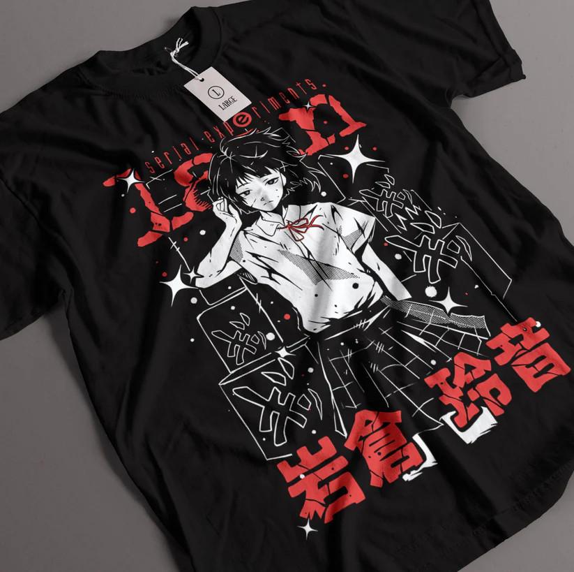 

Anime Serial Experiments Lain Black T Shirt Size S - 5 XL Unisex T-Shirt L