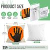 Black Handprint Cushion  Pillowcase Printed Polyester 45x45cm Throw Pillowcover Decorative Sofa Cushion Pillowslip Home Decor