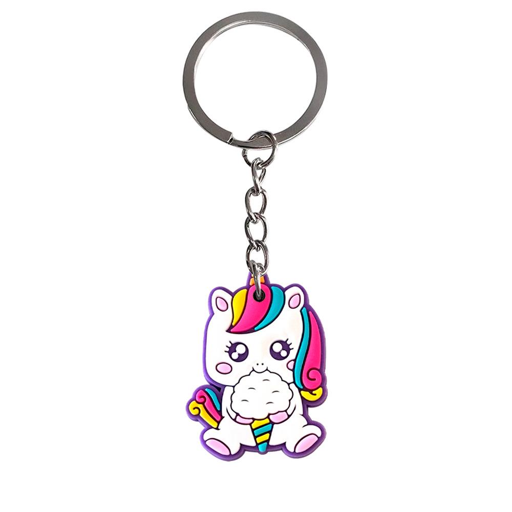 Adorable Unicorn Cartoon Keychain - DIY Backpack Pendant & Bag Charm, Hot Selling