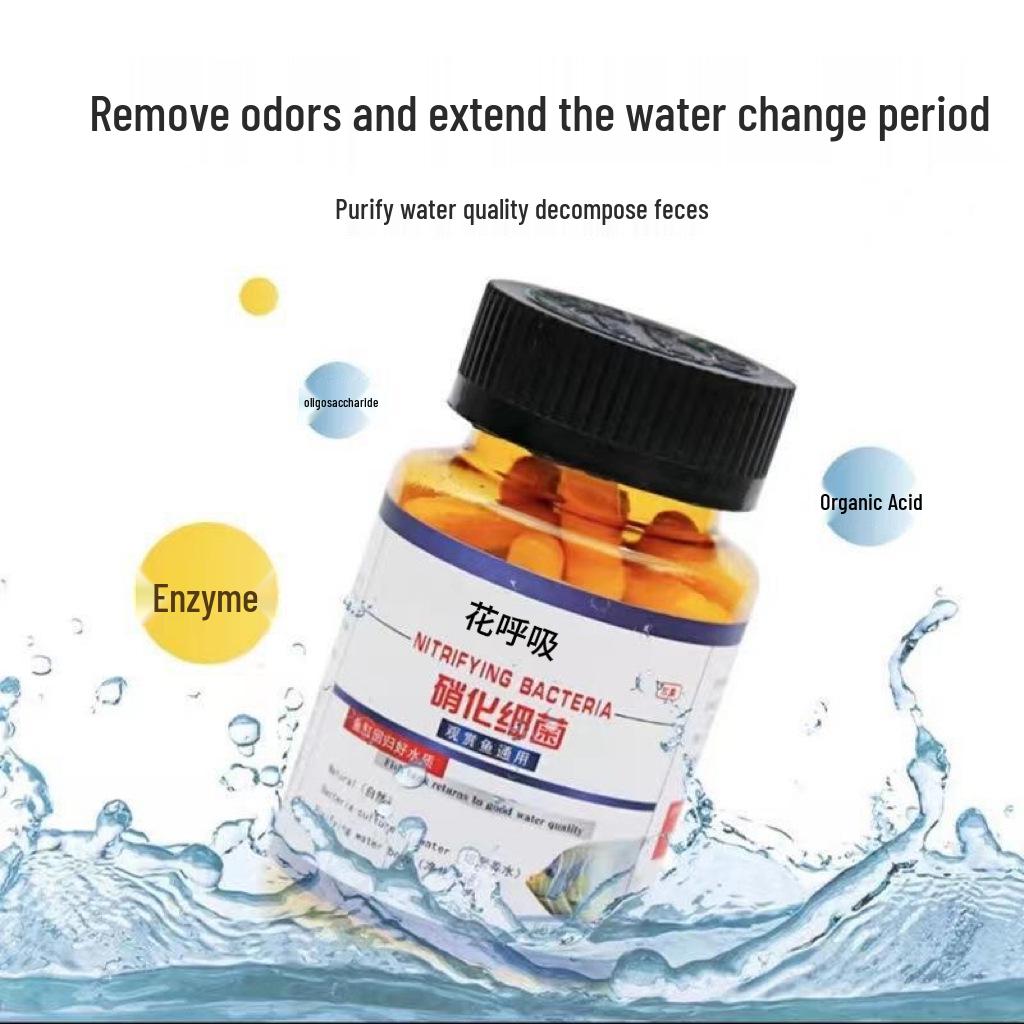 Nitrifying Bacteria Capsules - Deodorize Aquarium, Purify Water, Enhance Air Quality, Reduce Ammonia