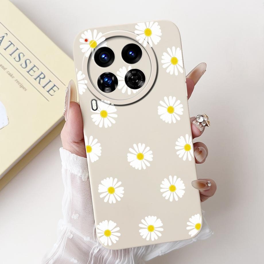 For Tecno Camon 30 Premier Case Cover Soft Silicone TPU Flower Girly Fashion Phone Case For Tecno Camon 30 5G /4G Bumper Fundas