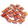 25Pcs Rune Chakras Runes s,Crystal Rectangle Shaped Pendant Decor